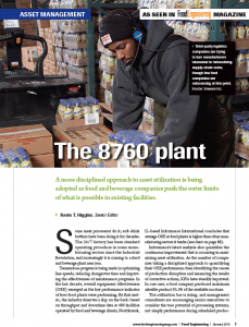 Food Engineering Benchmark - Asset Utilization