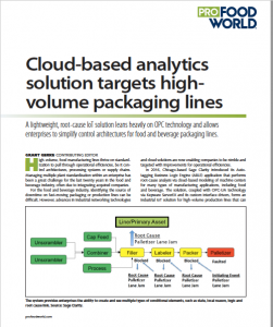 Cloud-based Analytics & Root Cause Analysis Solution for Packaging Lines